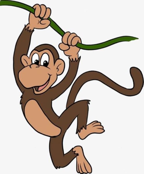 Обезьяна мультяшная