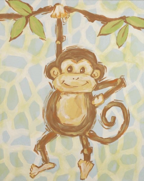 Рисование с детьми мартышки