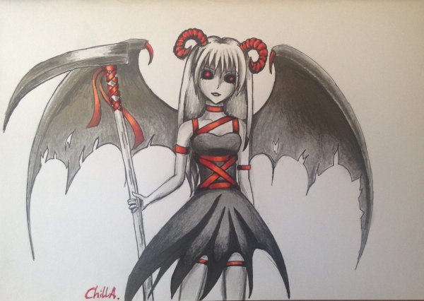 Рисовка демона