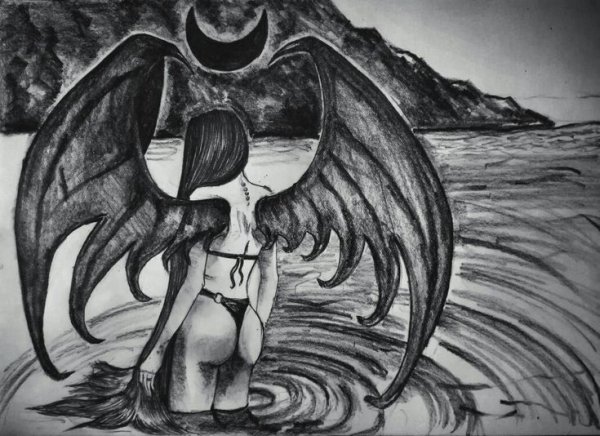 Рисунки ангелов идемаов