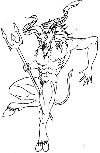 Демон для разукрашивания