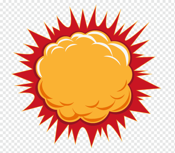 Взрыв нарисованный