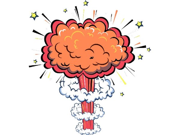 Взрыв иллюстрация
