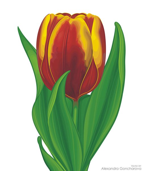 Цветы мультяшные