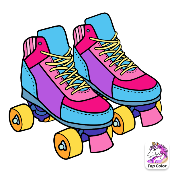 Роликовые коньки рисунок