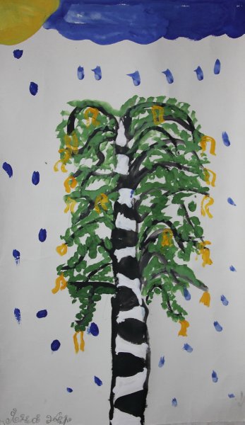 Рисование Весеннее дерево