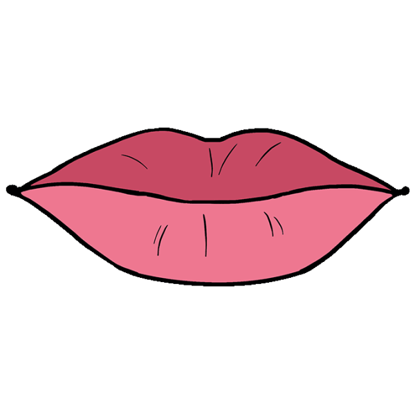 Губы сомкнуты