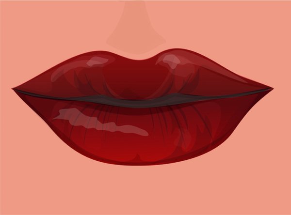 Рисунок больших губ