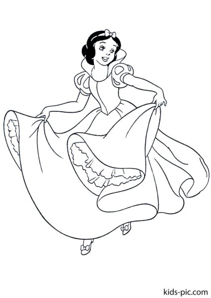 Белоснежка Дисней раскраска
