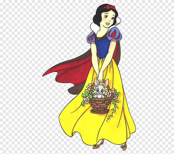 Раскраска принцессы Disney Белоснежка и семь гномов