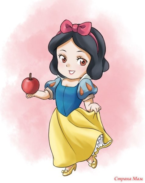 Белоснежка картинки раскраски