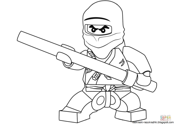 Раскраска Ниндзяго Ллойд