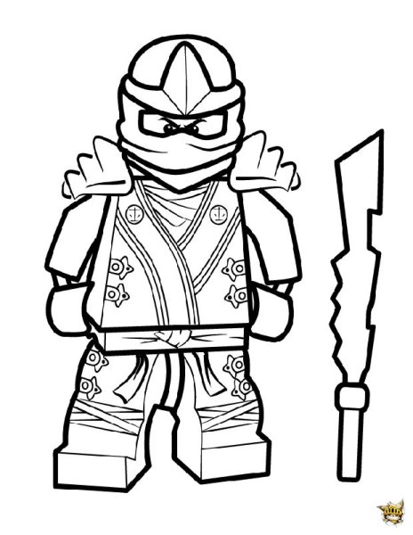 Раскраска Ниндзяго Кай