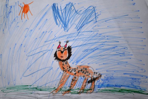 Детские рисунки рыси