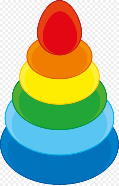 Детская пирамидка на прозрачном фоне