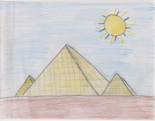 Египет детские рисунки