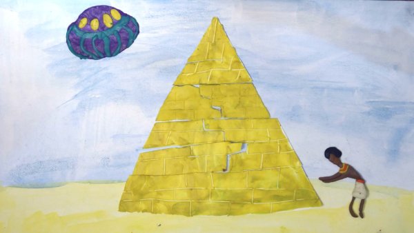 Рисование для детей пирамида