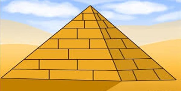 Нарисовать египетскую пирамиду