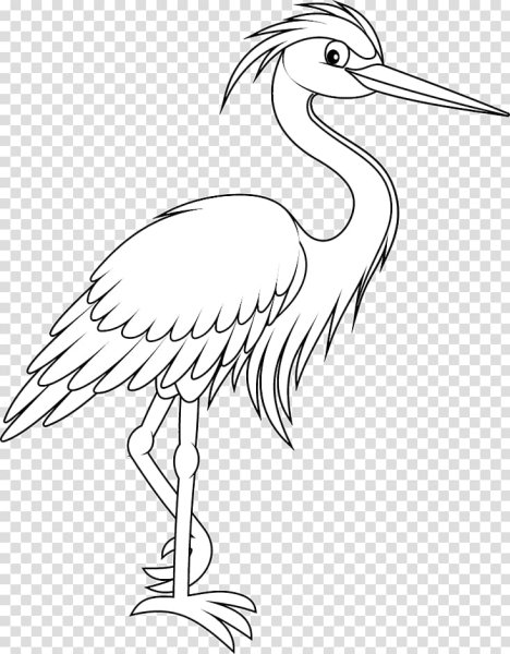Белый журавль рисунок