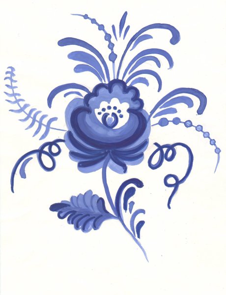 Гжельская роспись Агашка