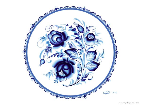 Гжель,Гжельская роспись