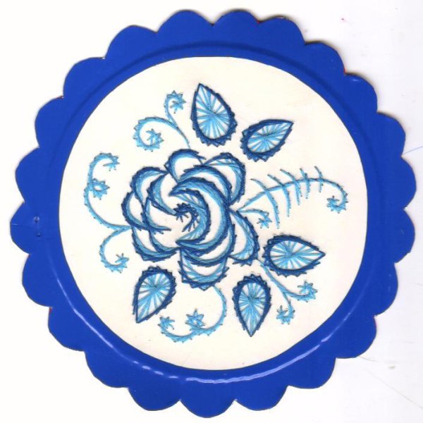 Гжельская роспись на тарелке для детей