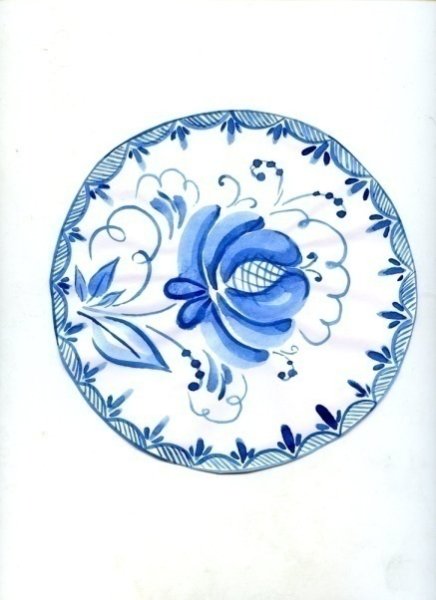 Жостовская, Городецкая, Гжельская росписи