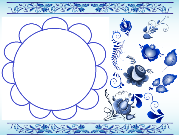 Гжельская роспись для детей