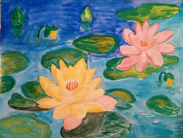 Рисование кувшинки