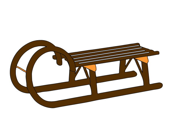 Сани мультяшные