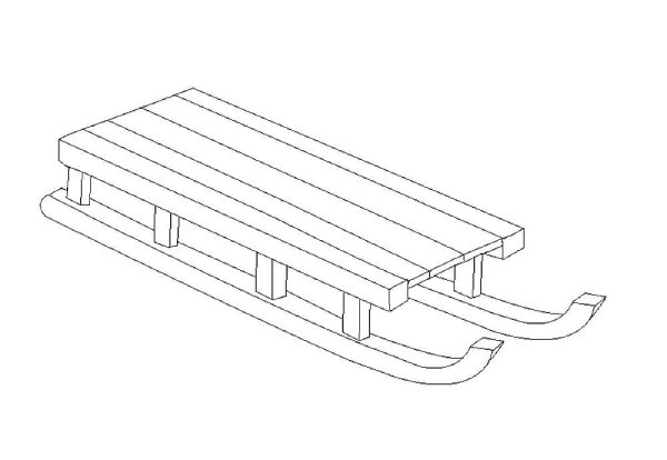 Санки мультяшный