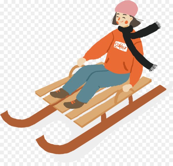 Санки раскраска