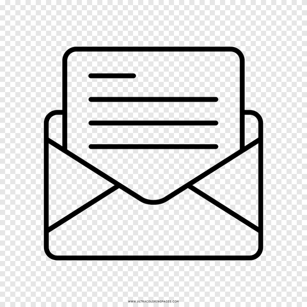 Конверт раскраска