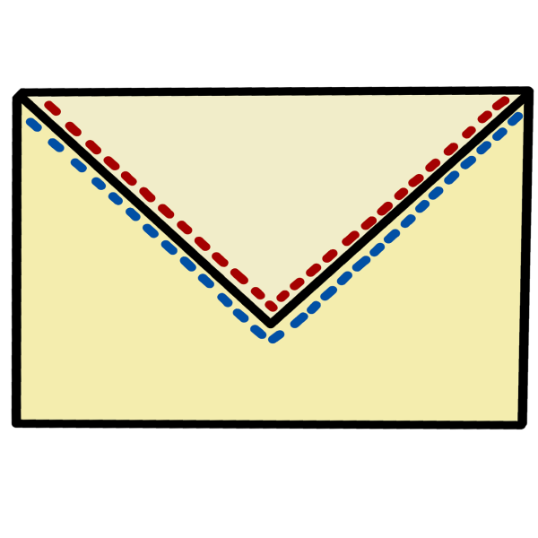 Конверты праздничные нарисованные
