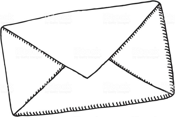 Конверт карандашом