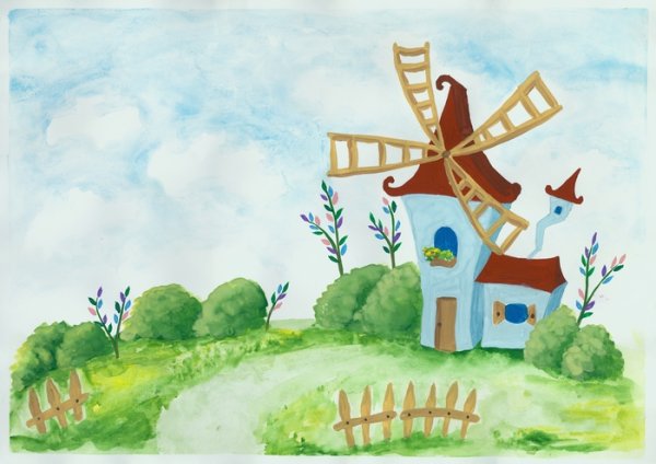 Мельница из мультика