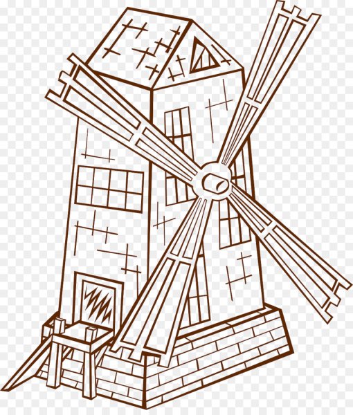 Очертание мельницы