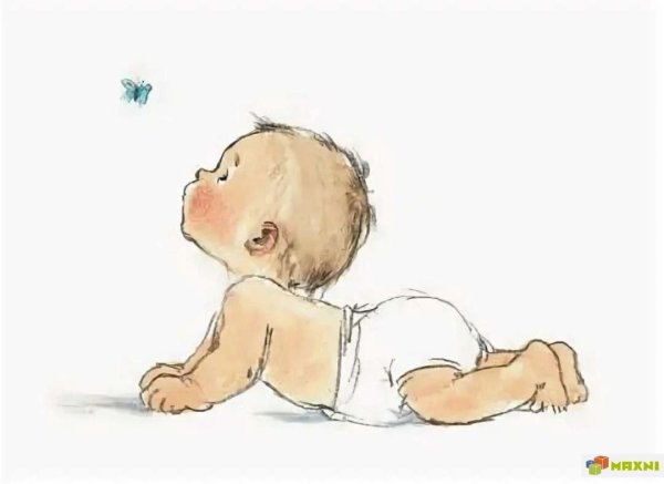 Ребенок ползет рисунок