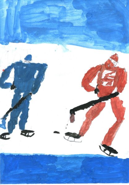 Рисунок на тему хоккей