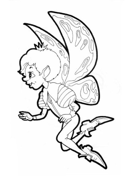 Эльф раскраска для малышей