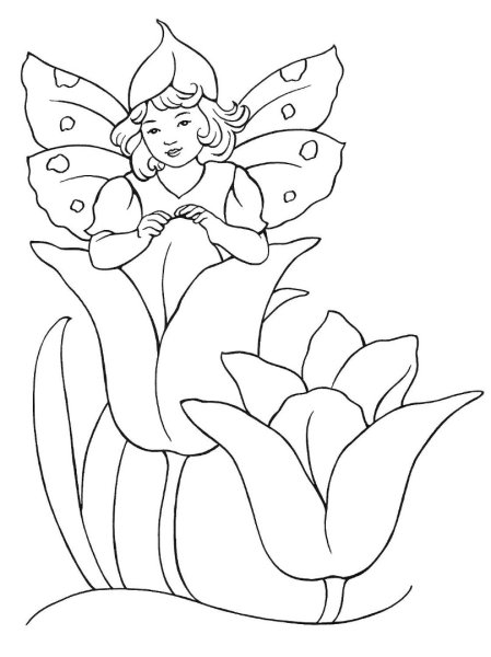 Раскраска Эльф