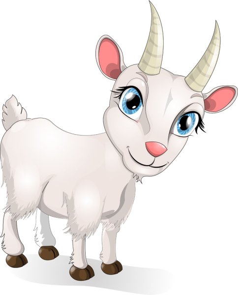 Коза рисунок