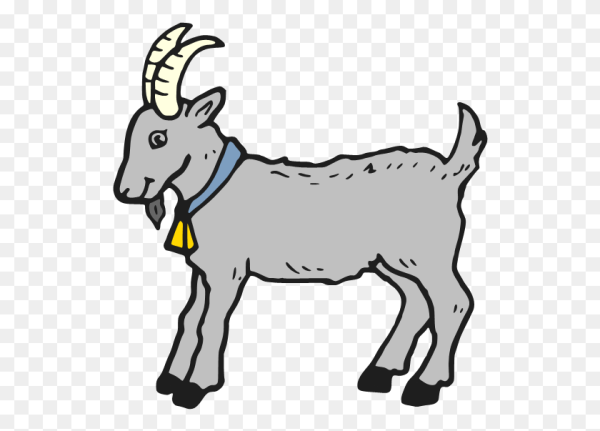 Коза рисунок