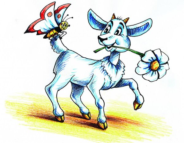 Коза мультяшная