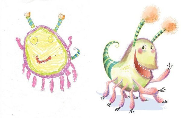 Детские рисунки монстрики