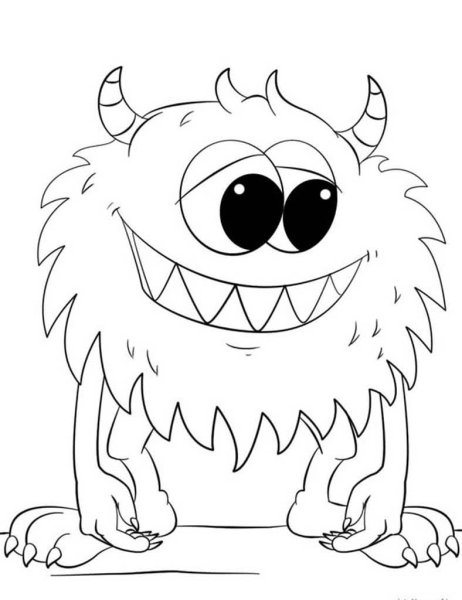 Монстр детский рисунок