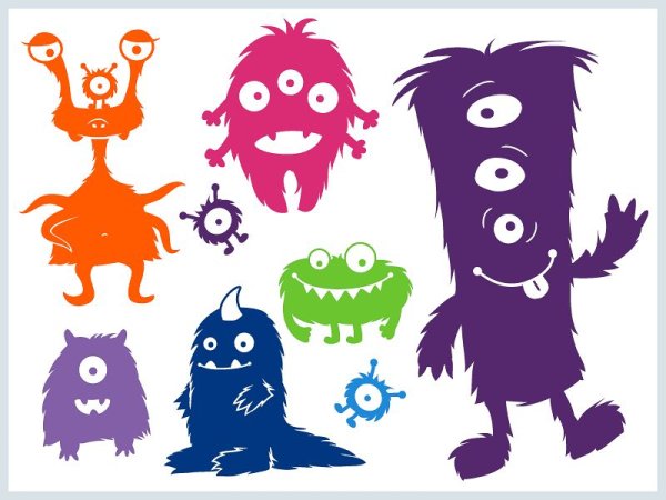 Смешные монстры для детей