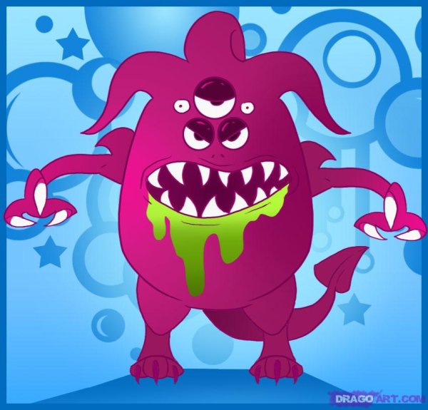 Разноцветные монстры для детей