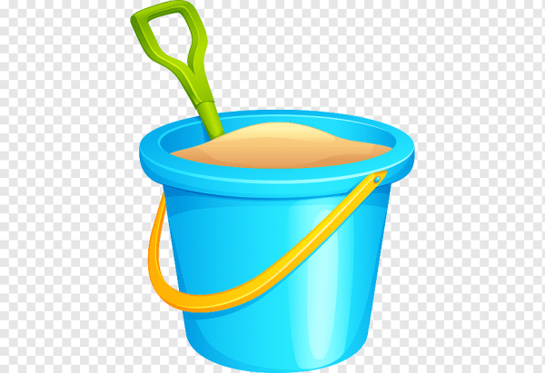 Ведерко с песком вектор