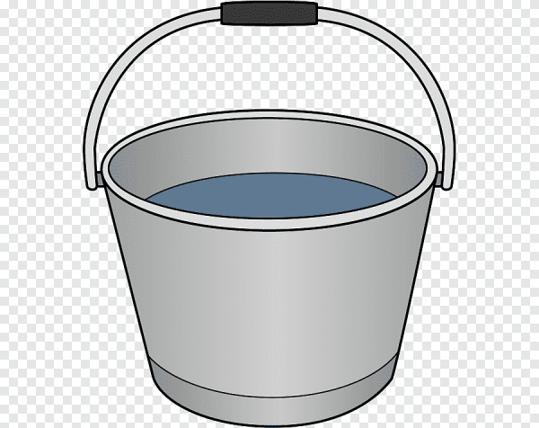 Ведро раскраска для детей